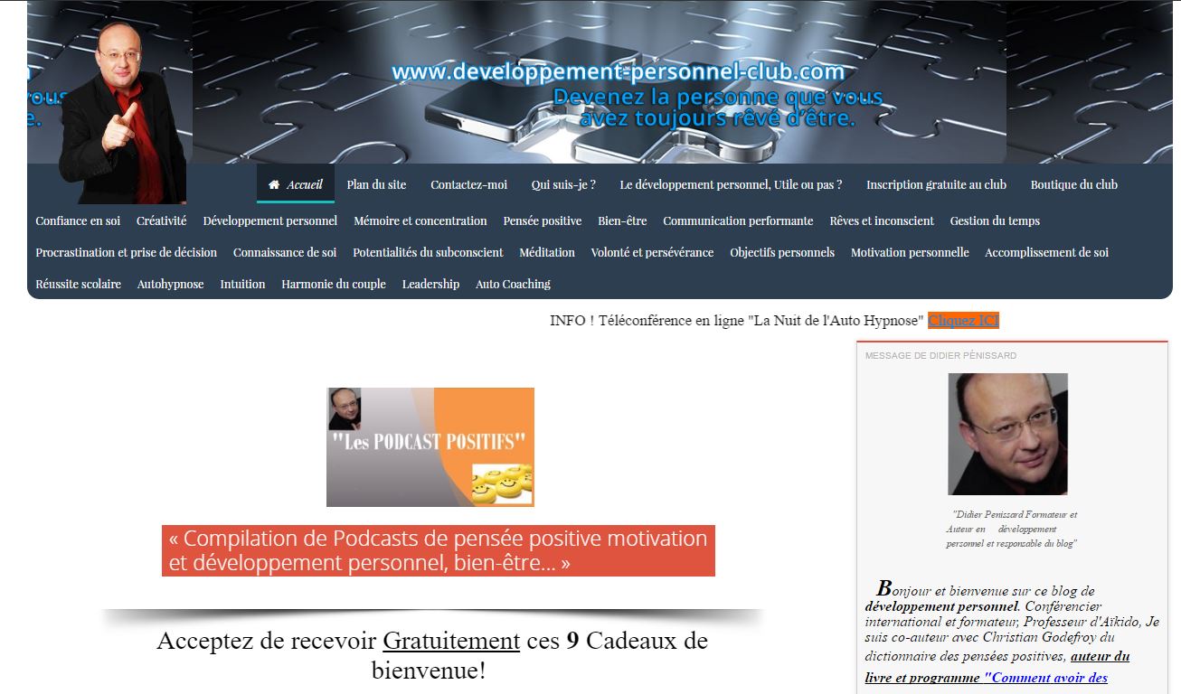 Blog de développement personnel club rejoignez les 30000 membre