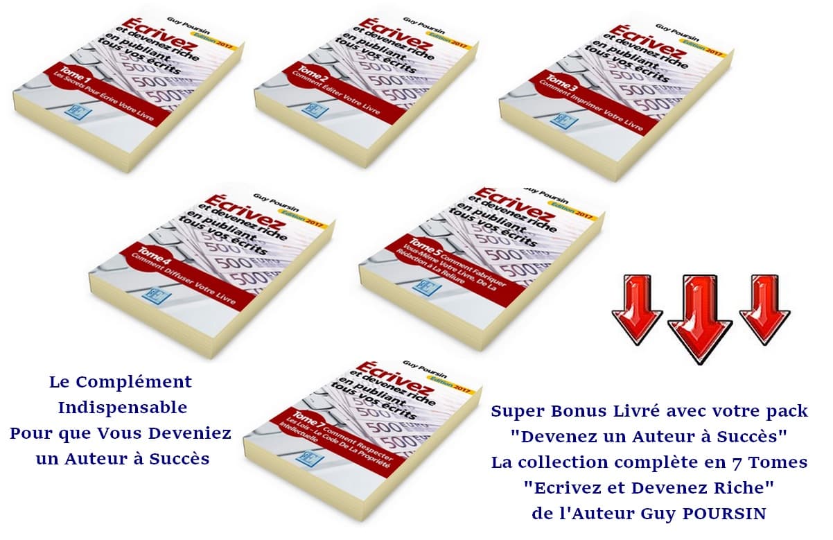 Écrivez et devenez riche en 7 tomes devenez un écrivain à succès