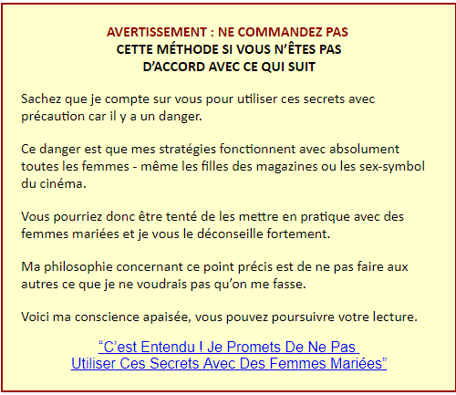 secrets de séduction dévoilés par un grand séducteur