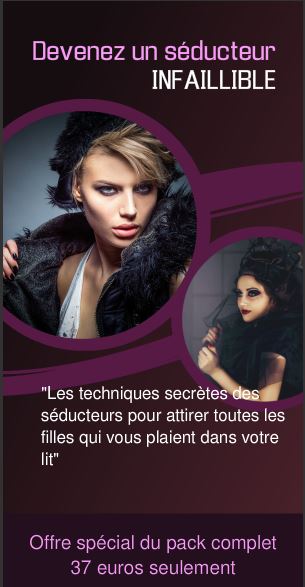 tarif séducteur infaillible