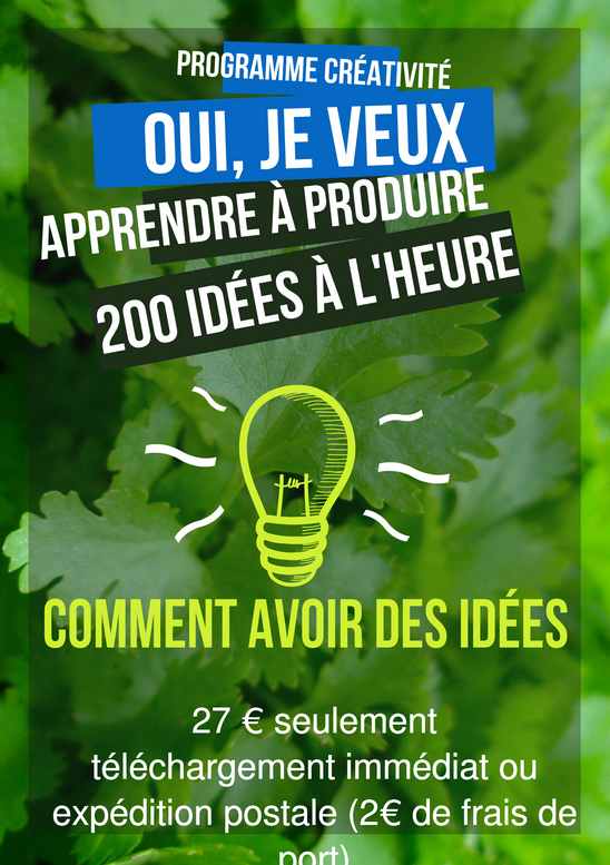 Commande livre comment avoir des idee