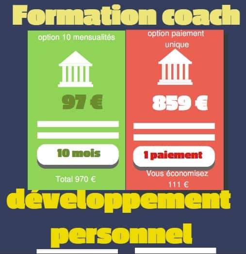 Tarif formation coach
