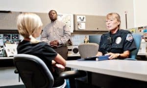 Langage corporel utilisé dans la police